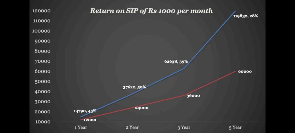 5 best mutual fund in India for long term
